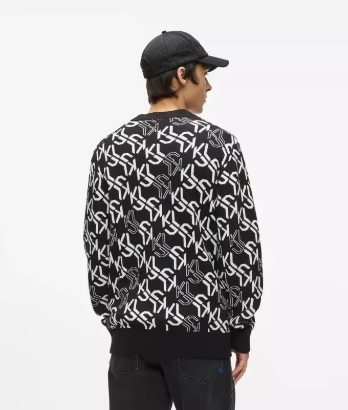 Allover-Monogramm-Pullover Allover-Monogramm-Pullover