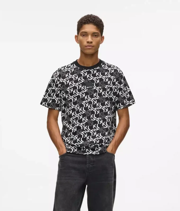 Allover-Monogramm-T-Shirt