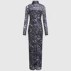 Allover-Print-Kleid aus Mesh Allover-Print-Kleid aus Mesh