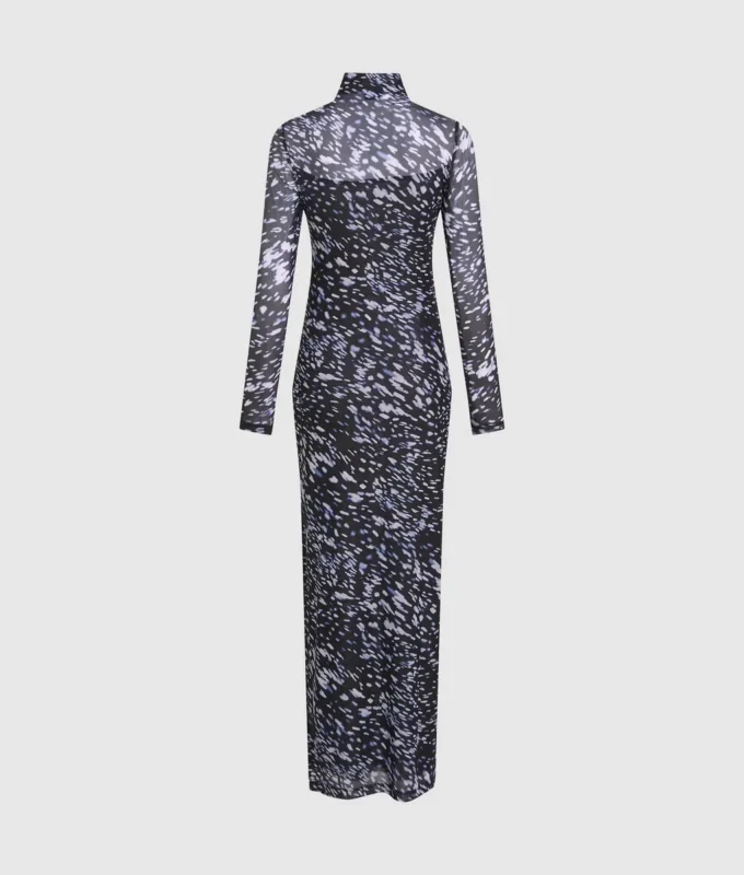 Allover-Print-Kleid aus Mesh Allover-Print-Kleid aus Mesh