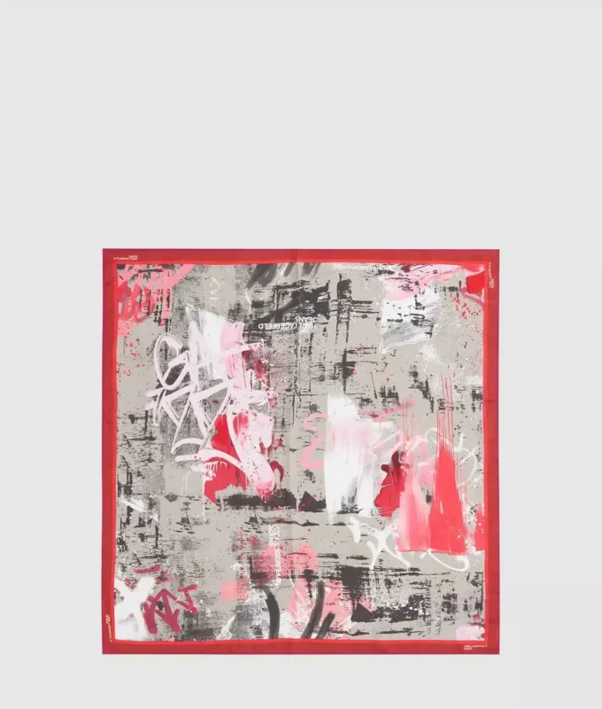 Bandana-Schal mit Graffiti-Print Bandana-Schal mit Graffiti-Print