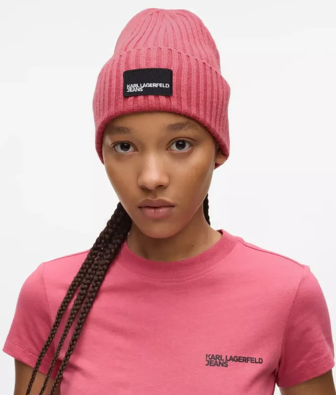 Beanie mit Logo-Patch Beanie mit Logo-Patch