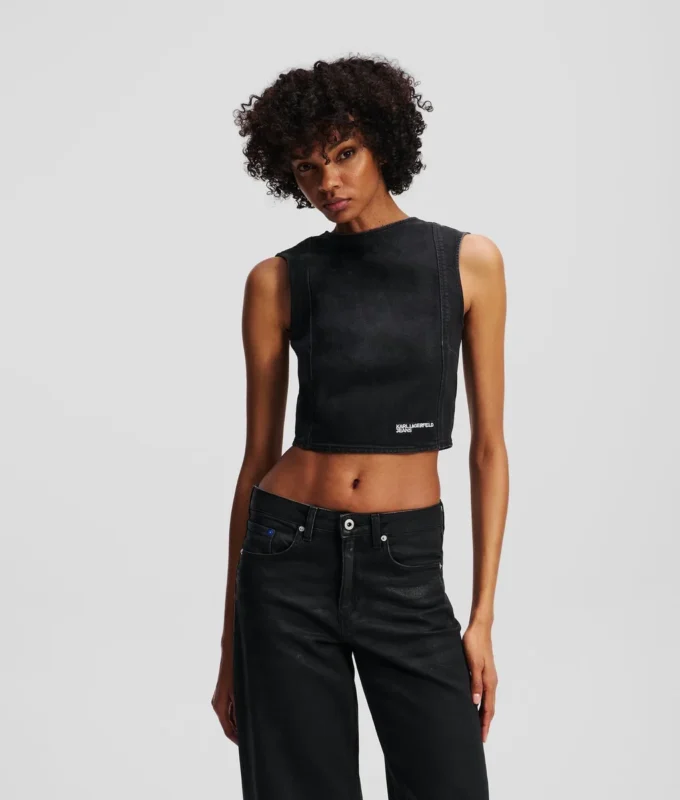 BESCHICHTETES DENIM-OBERTEIL BESCHICHTETES DENIM-OBERTEIL