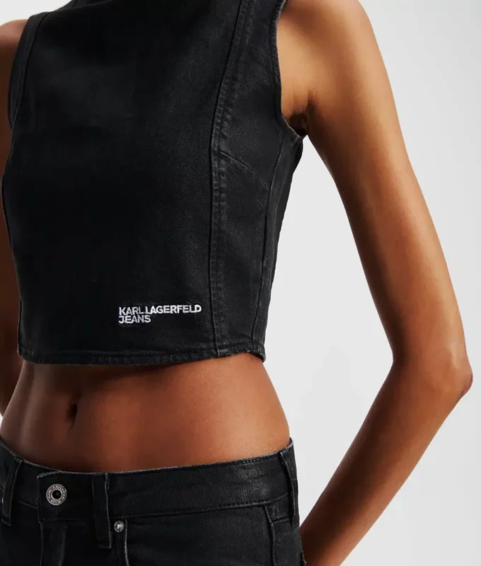 BESCHICHTETES DENIM-OBERTEIL BESCHICHTETES DENIM-OBERTEIL