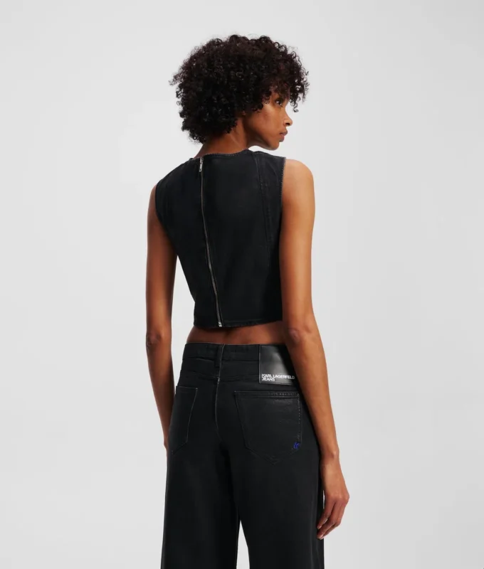 BESCHICHTETES DENIM-OBERTEIL BESCHICHTETES DENIM-OBERTEIL