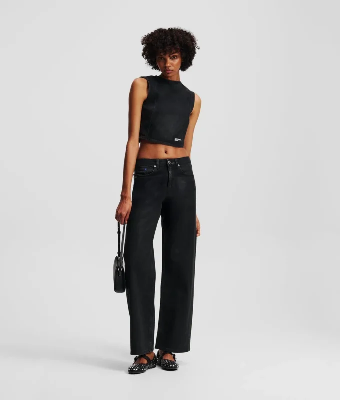 BESCHICHTETES DENIM-OBERTEIL BESCHICHTETES DENIM-OBERTEIL