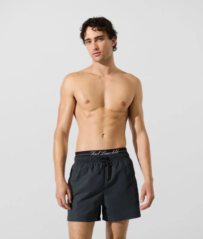 Boardshorts mit doppeltem Bund Boardshorts mit doppeltem Bund