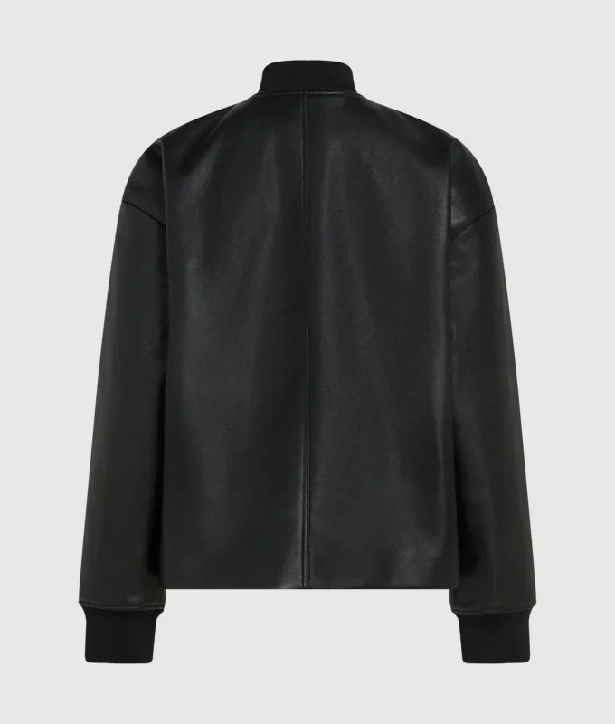 Bomberjacke aus Kunstleder