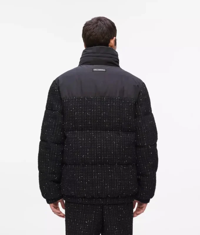 Bouclé-Daunenjacke
