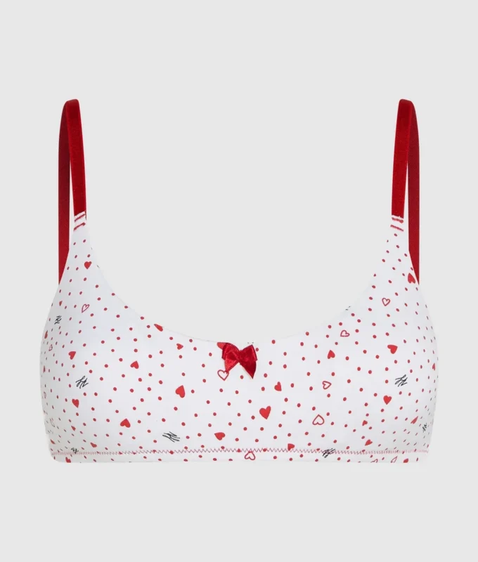 Bralette mit Herzprint Bralette mit Herzprint