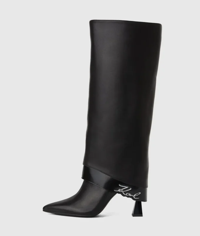 Debutante hohe Stiefel mit umklappbarem Schaft Debutante hohe Stiefel mit umklappbarem Schaft