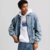 DENIM-BOMBERJACKE