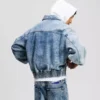 DENIM-BOMBERJACKE