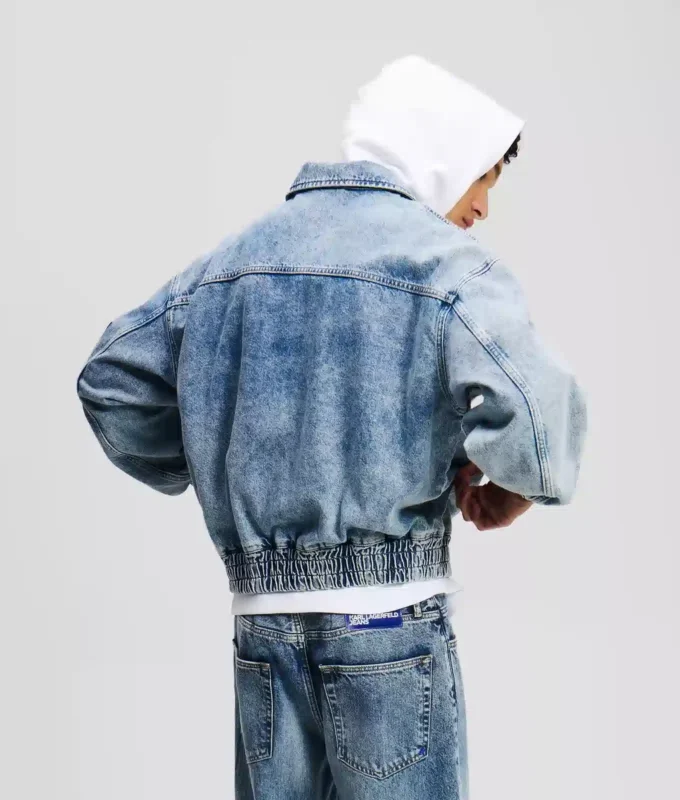 DENIM-BOMBERJACKE