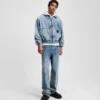 DENIM-BOMBERJACKE