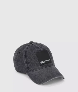 Denim-Kappe mit Box-Logo Denim-Kappe mit Box-Logo
