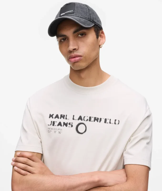 Denim-Kappe mit Box-Logo Denim-Kappe mit Box-Logo