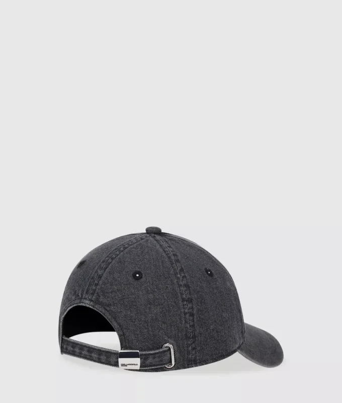 Denim-Kappe mit Box-Logo Denim-Kappe mit Box-Logo