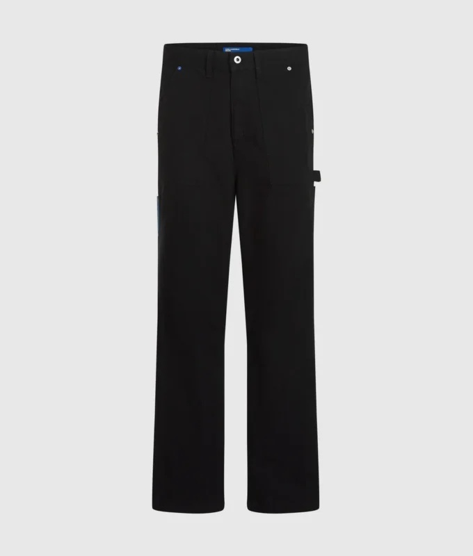 Denim-Taschenhose im Carpenter-Stil