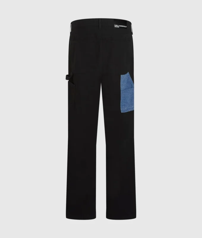 Denim-Taschenhose im Carpenter-Stil