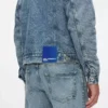 Denimjacke aus Lammfell