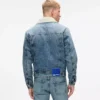 Denimjacke aus Lammfell