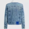 Denimjacke aus Lammfell