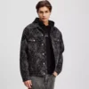 DENIMJACKE MIT ALLOVER-PRINT