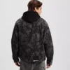 DENIMJACKE MIT ALLOVER-PRINT