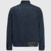 Denimjacke mit durchgehendem Monogramm-Print