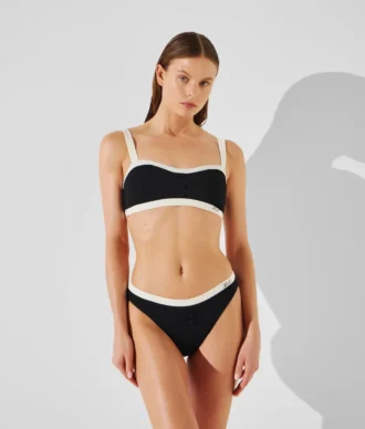 EINFARBIGES BANDEAU-BIKINI-OBERTEIL EINFARBIGES BANDEAU-BIKINI-OBERTEIL