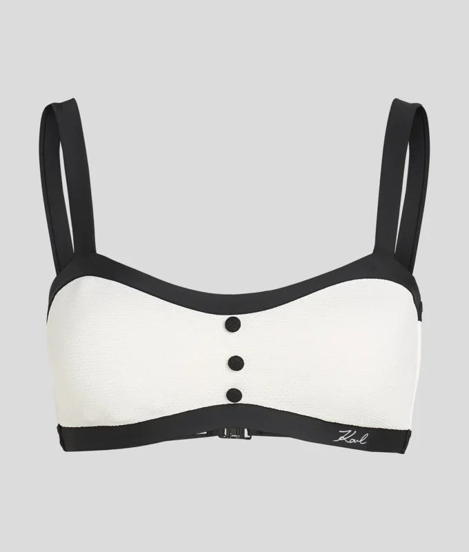 EINFARBIGES BANDEAU-BIKINI-OBERTEIL EINFARBIGES BANDEAU-BIKINI-OBERTEIL