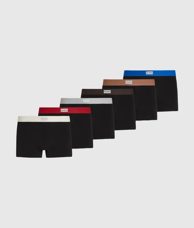 Elastische Boxershorts mit Logo-Etikett – 7er-Pack Elastische Boxershorts mit Logo-Etikett – 7er-Pack