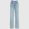 Entspannte Jeans mit Naht und mittlerer Leibhöhe