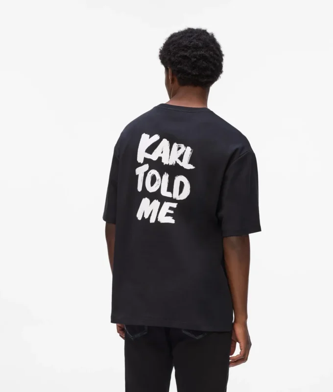 Exklusives, locker geschnittenes T-Shirt „Karl told me” Exklusives, locker geschnittenes T-Shirt „Karl told me”