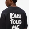 Exklusives, locker geschnittenes T-Shirt „Karl told me” Exklusives, locker geschnittenes T-Shirt „Karl told me”