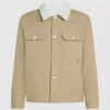 Fleece-Kragenjacke