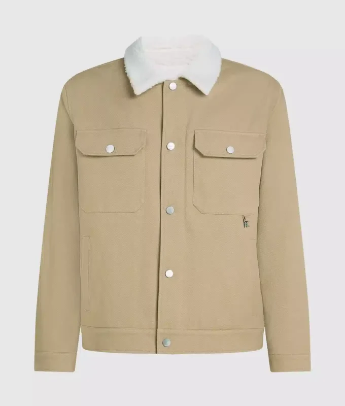 Fleece-Kragenjacke