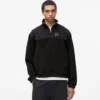 Fleece-Sweatshirt mit halbem Reißverschluss Fleece-Sweatshirt mit halbem Reißverschluss