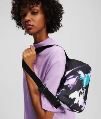 FLORAL NYLON SCHULTERTASCHE