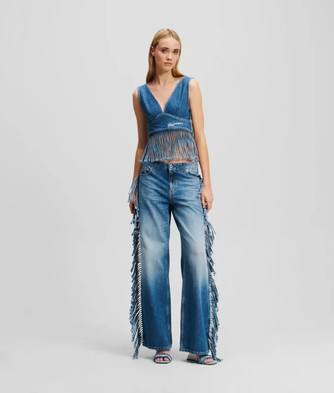 FRANSEN-JEANS MIT ENTSPANNTER PASSFORM FRANSEN-JEANS MIT ENTSPANNTER PASSFORM