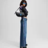 FRANSENVERZIERTE RELAXED-JEANS MIT MITTLERER TAILLE