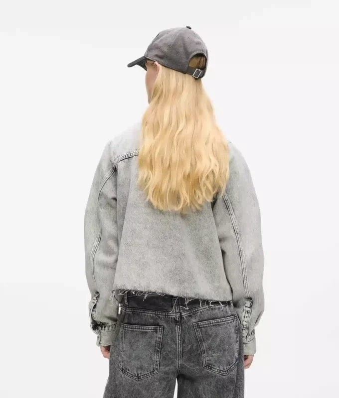 Gebleichtes Denimhemd Gebleichtes Denimhemd