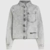 Gebleichtes Denimhemd Gebleichtes Denimhemd