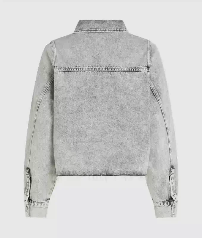 Gebleichtes Denimhemd Gebleichtes Denimhemd