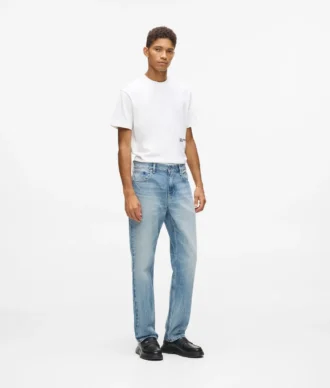 Gerade geschnittene Jeans ohne Gesäßtaschen
