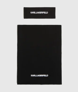 Geschenkset mit Stirnband und Schal mit Logo Geschenkset mit Stirnband und Schal mit Logo