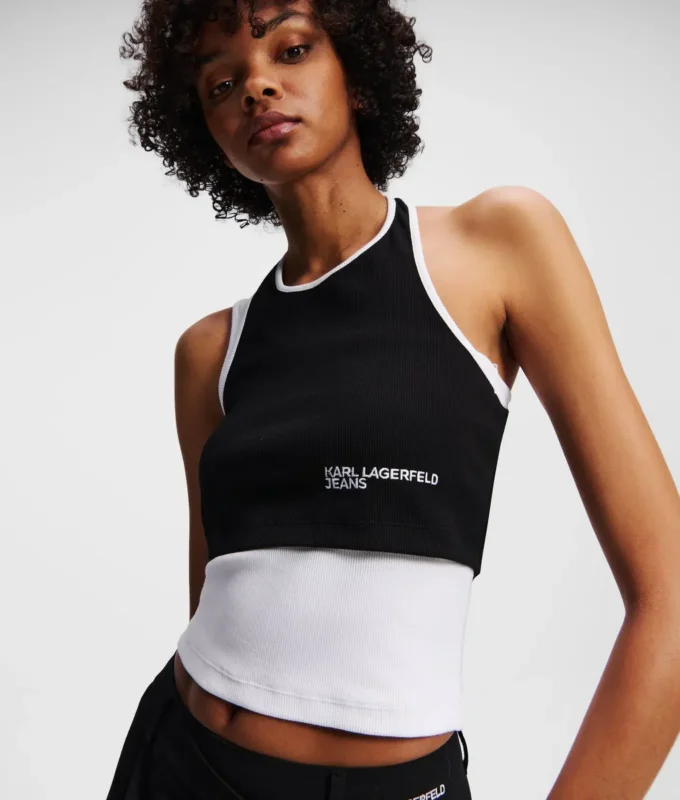 GESTAPELTES RIPPEN-TANKTOP