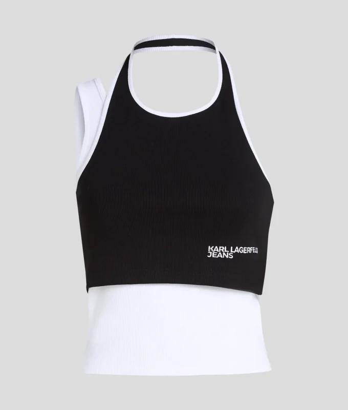 GESTAPELTES RIPPEN-TANKTOP