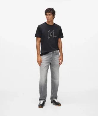 Gewaschene Straight-Jeans